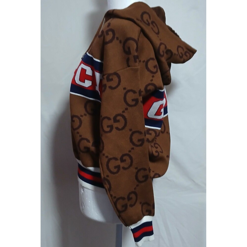 GUCCI Brown Logo Ladies Track Suit Hoodie NWT Small - Picture 4 of 16